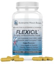 Flexicil Advanced Joint Mobility & Support | Glukosamine, Chondroitin, MSM, Hyaluronsyre, Turmeric, Boswellia | Bread-Spectrum Bio-forbedret ingredienser | 120 Vege-kapsler | 30-dagers forsynings