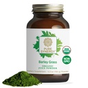 PURE SYNERGY Organic Barley Grass Juice pulver | Klorofyll-Rich Greens pulver | Organic Cold-Pressed Barley Grass Juice | for energi, Detox og Digestionsstøtte (5,3 oz.)