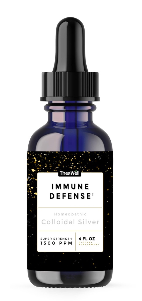 Colloidal Silver 1500 PPM, Super-styrke konsentrasjon, immunforsvar, høygrads mild sølvprotein (4,00 Fl Oz, 4,00, Fl Oz) av TheaWell