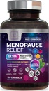 Menopause Supplements for kvinner med Dong Quai, Chaste Berry, Black Cohosh, 8 milliarder CFU Probiotika - Hot Flash Night Sweats & Menopause Relief Probiotic for Vaginal, Digestive Helse - 120 kapsler