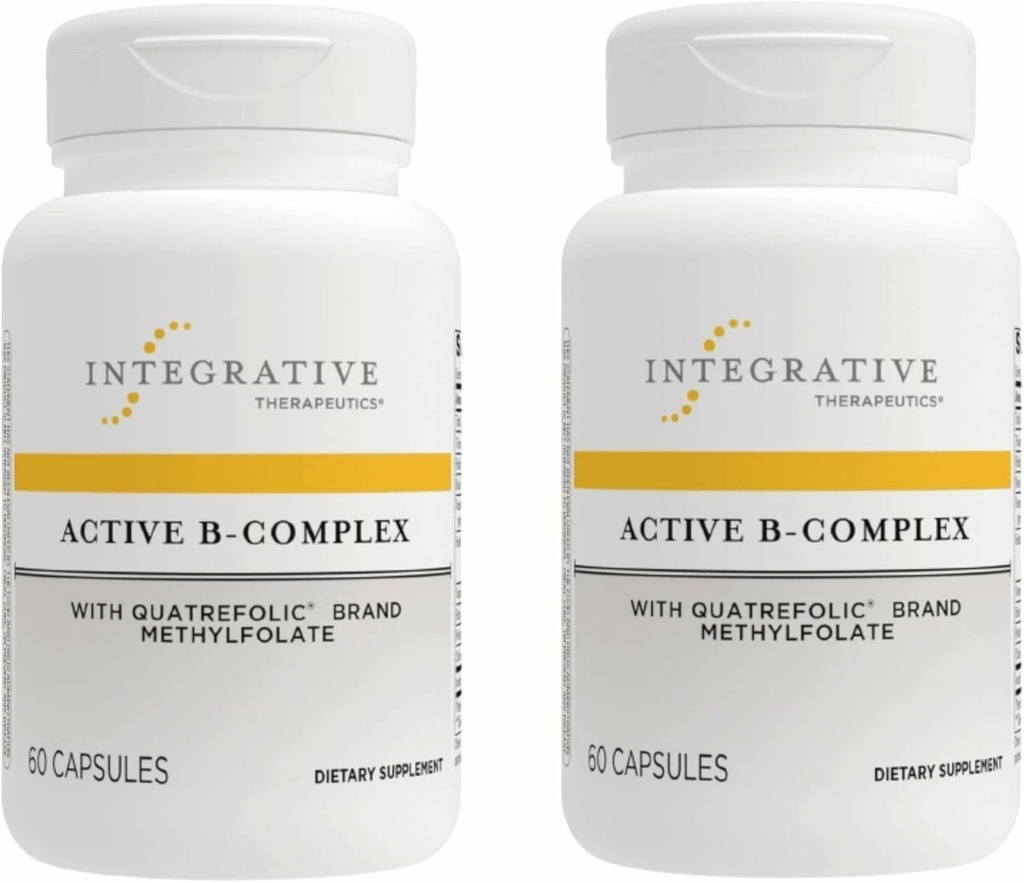 Integrativ terapi Aktiv B-kompleks -Kellulær energi og hjerte helse støtte med vitaminer B2, B6 & B12 * - støtter nerve- og immunsystem - airy-free & glutenfri - 120 kapsler