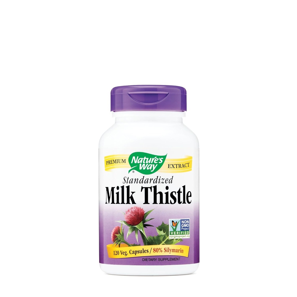 Natures Way Milk Thistle Standardisert, 120 greve