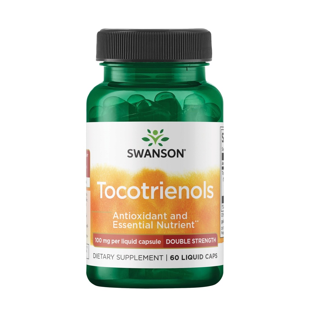 Swanson dobbelt styrke tokotrienoler - Antioksidant - (60 flytende kapsler, 100 mg hver)