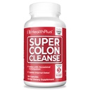 Helse Plus Super Colon Cleanse 30 dagers forsyning av Gentle Gut Cleanse Detox, Psyllium Husk, Probiotika for lindring og digestiv støtte, 120 kapsler