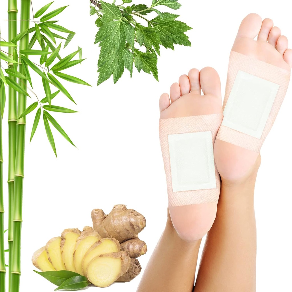 Lympatisk dressing Ginger Foot Pads 50 Pads - Ginger Olje Foot Patches dyp rengjøring søvn hjelpemidler lindre stress og tretthet forbedre søvnkvalitet