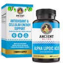 Gamle Bliss Alpha Lipoic Acid Supplement, Antioksidant og energi støtte, ALA Supplement med bioperin, Ingen Gluten og soya, 600 mg per servering, 60 Vegan Kapsler