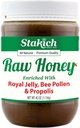 Stakich Royal Jelly, Bee Pollen, Propolis Raw Honning - ren, ubearbeidet, uoppvarmet - 40 Ounce