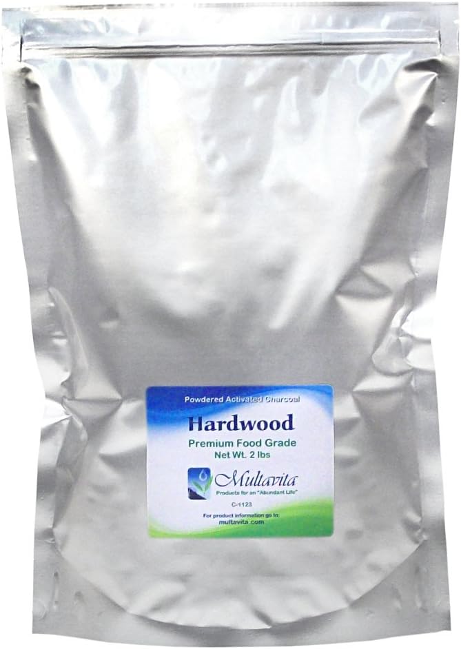 2 lb Hardwood Aktivert Charcoal pulver i Mylar Bag