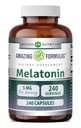 Amazing Formler Melatonin Supplement | 5 Mg Per Serving | 240 Kapsler | Ikke-GMO | Glutenfri | laget i USA