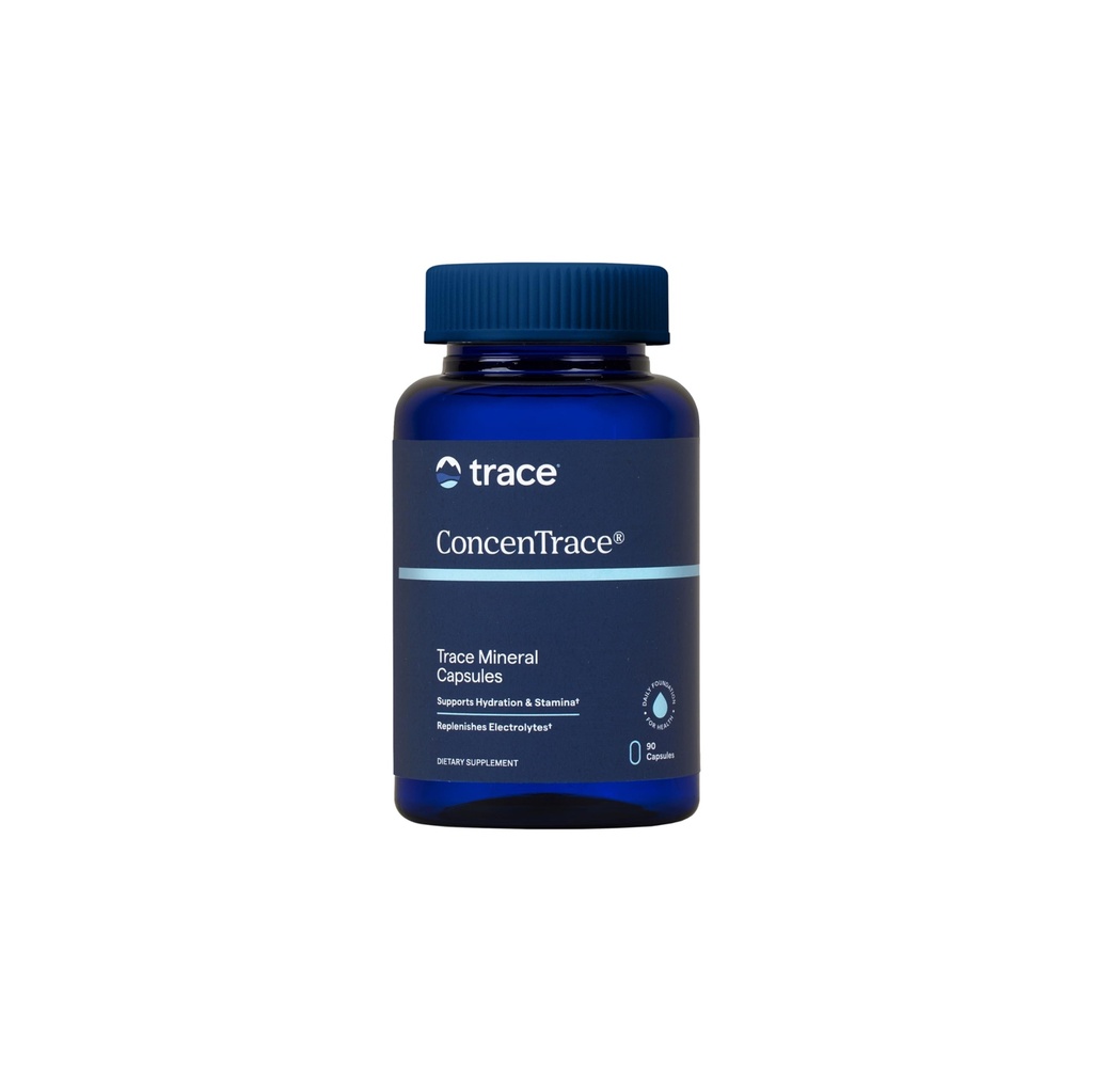 Trace Minerals ConcenTrace Trace Mineral Capsules - ConcenTrace Kapsler for generell helse - Bone styrke, muskelgjenvinning og energistøtte - Glutenfri & Vegan - 90 greve (30 Serveringer)