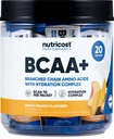 Nutricost BCAA + Hydration Peach Mango Flavor (20 Stickpacks) - Branched kjede Aminosyrer med Hydration Complex - Glutenfri, ikke-GMO