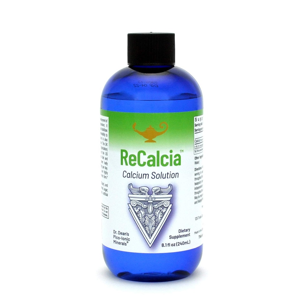 RnA ReSet ReCalcia – flytende kalsiumtilskudd, høy absorpsjon Pico-ioniske formel, 8.1 Fl Oz (1-pakke)