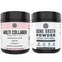 Left Coast Performance Pure Bone Broth og Multi kollagen pulver for felles, hår, hud og negler støtte