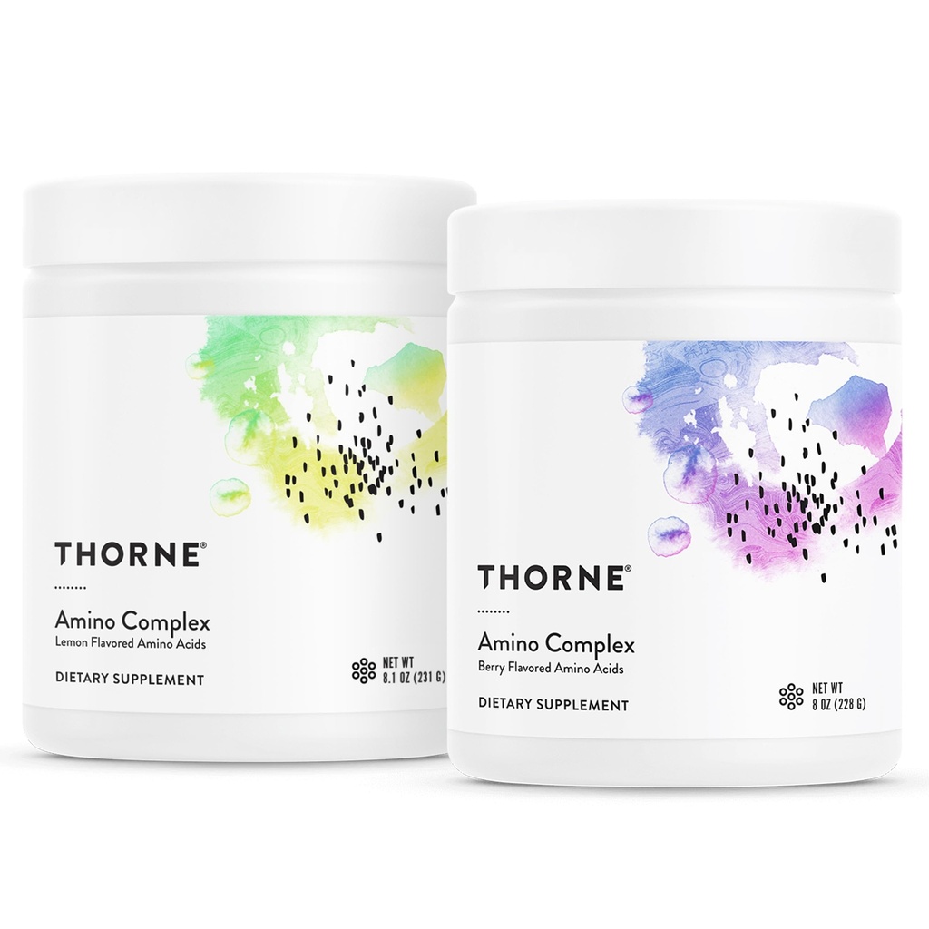 THORNE - Amino Complex Bundle - Fremmer lean muskelmasse og energiproduksjon - Lemon & Berry Flavors
