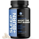 Natttid fettforbrenner til Shred mens du sover | Belly fettforbrenner, karbohydrater og vekttap støtte kosttilskudd | Tape vekt, støttemetabolisme og falle i søvn | 120 nattetid diett piller