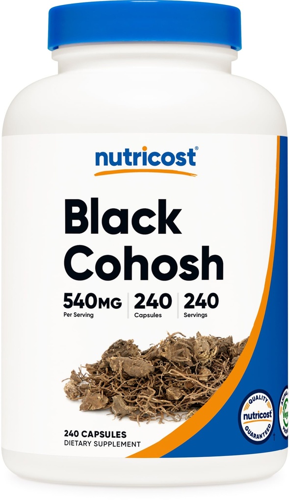 Nutricost Svart Cohosh 540mg, 240 kapsler - Ikke-GMO, Glutenfri