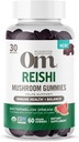 Om Mushroom Superfood Reishi Gummies, USA Voksen Organic Mushrooms, støtter immun helse, balanse, og stress, 60 greve, 30 Services Gummy Supplements