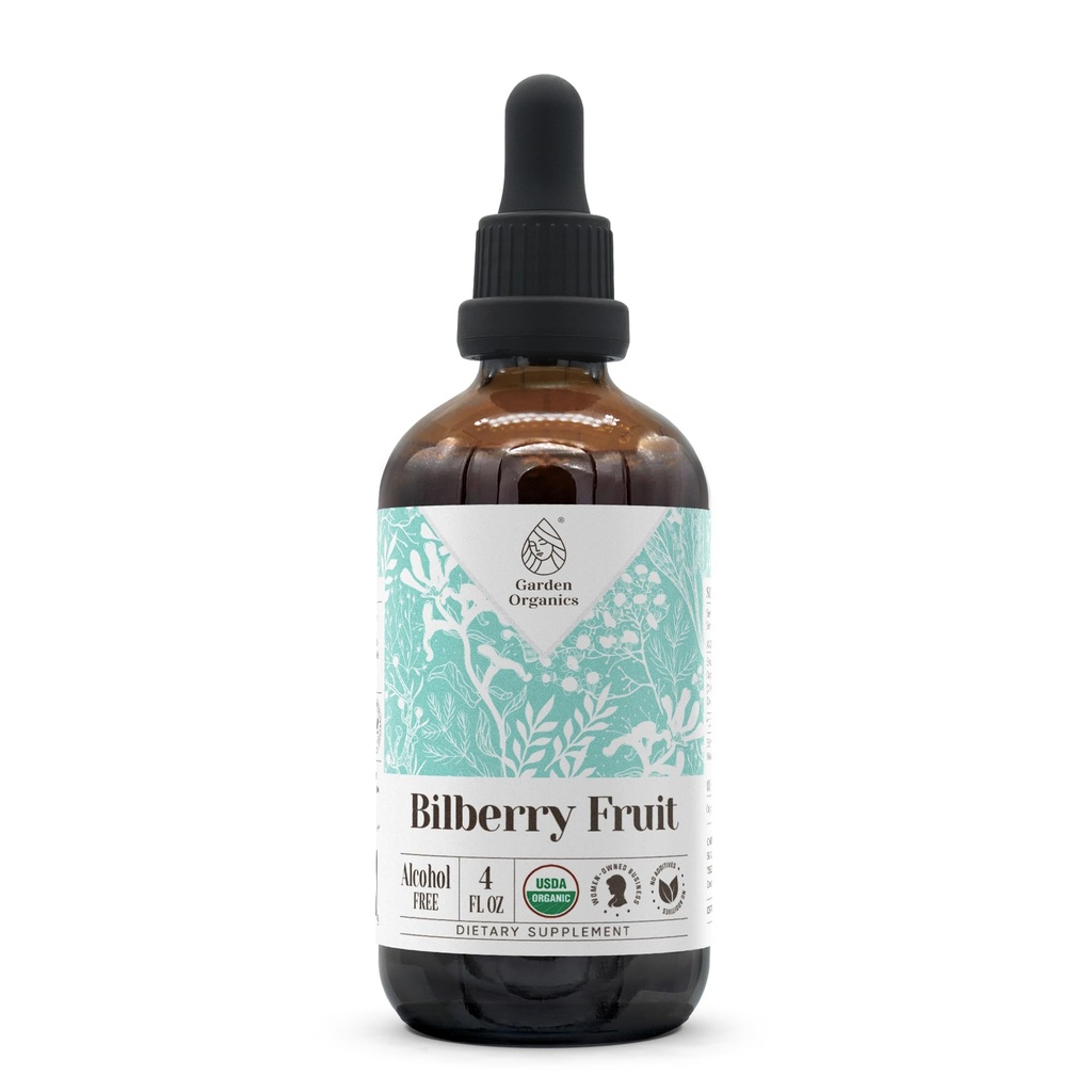 Blåbær frukt USDA økologisk alkohol-fri ekstrakt | Diett Supplement, høy potens Tinktur | laget av bilbær (Vaccinium Myrtillus) Tørket frukt 4 oz