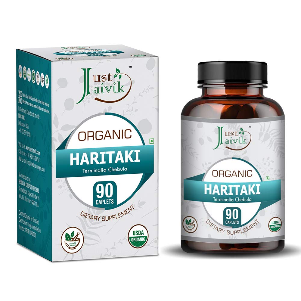 Bare Jaivik Økologisk Haritaki (Terminalia Chebula) - 750 mg (90 tabletter)