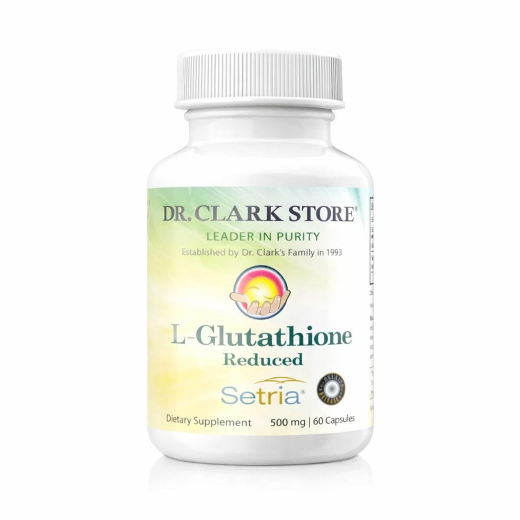 Dr. Clark Glutathion Redusert Antioksidant Supplement, 500 MG, 60 Kapsel