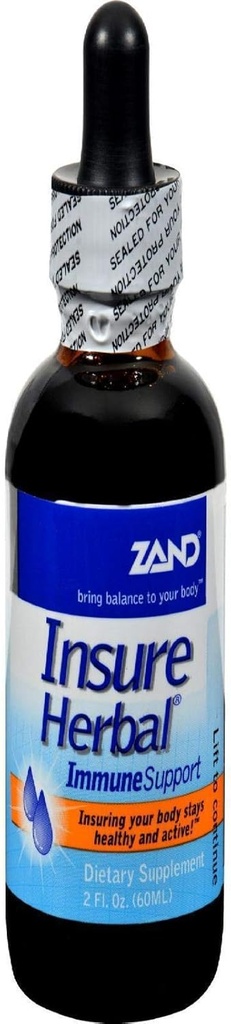 ZAND Insure Immun Support ® Herbal flytende Echinacea Supplement ® med Elderberry, Kamille, Ginger & Valerian (2oz)