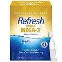 Oppfrisk optimale MEGA-3 Lubricant øyedråper Preservativ-fri kunstige tårer, 0,01 fl oz (0,4 ml), 30 enkeltbruksbeholdere