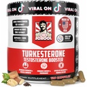 Old School Labs Testosteron Supplement for menn – Max potens Tongkat Ali med BioPerine® for maksimal absorpsjon, støtter muskel, styrke, gjenoppretting, kjøre og utholdenhet – Turkesteron, 120 kapsler