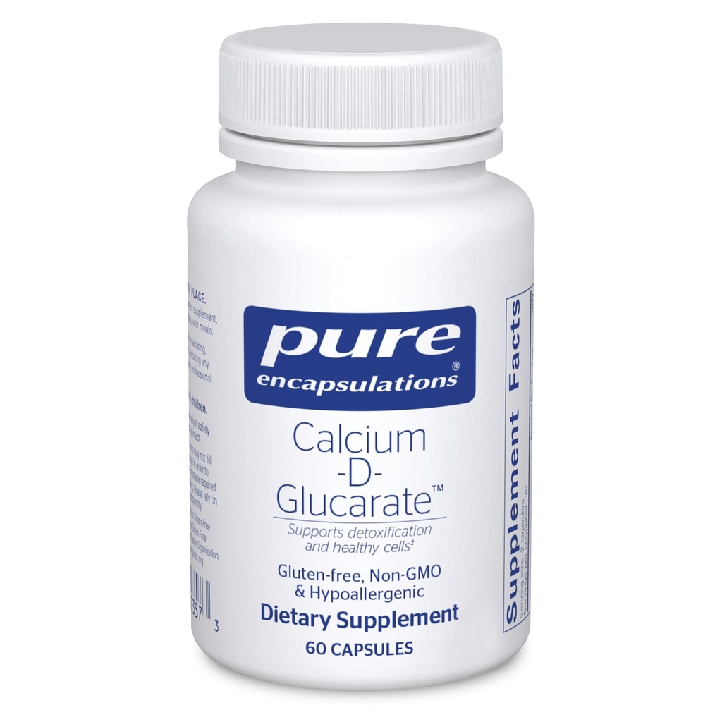 Rene innkapslinger Kalsium-D-Glucarat | Supplement til støtte Cellular Helse i leveren, lunger, bryst og kolon* 60 kapsler