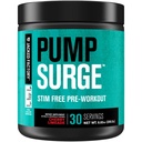 Jacked Factory Pumpsurge Kaffe gratis pre trening for menn og kvinner - Nootropic Booster & Stim gratis pre trening - Intense pumper, Forbedret fokus - 30 Services, Cherry Limeade