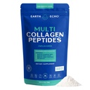 Earth Echo Multi collagen Peptider, Hydrolysert Samlaget med vitamin C og Hyaluronsyre, støtter strålende hud, sunne ledd, Gut helse og immunfunksjon, Dairy-Free, 26 Services