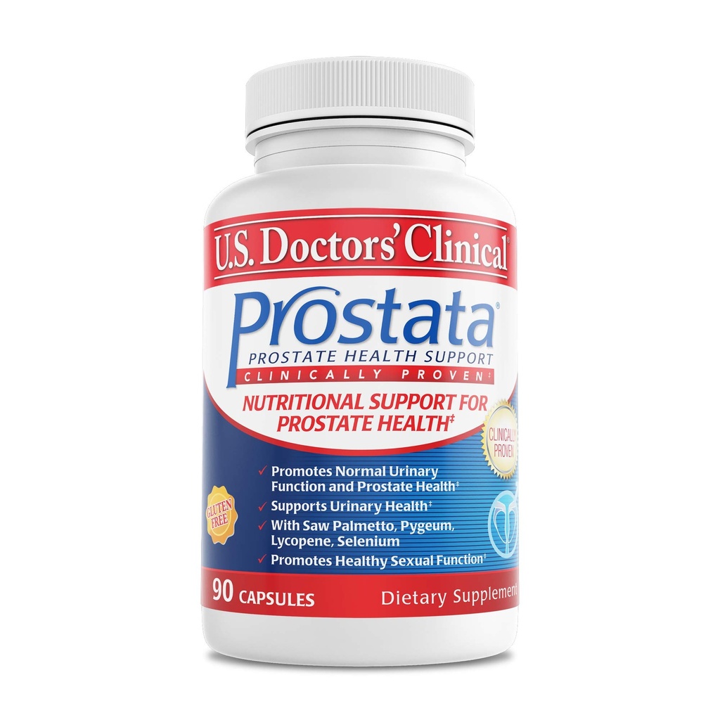 Amerikanske legers kliniske prostata - klinisk bevist prostata Supplement for menn - Urinal Tract & Bladder Support - så Palmetto, vitamin E, Pumpkin Seed - USA Produsert- 60 Kapsler[20-dagers Supply]