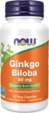 NU Mattilskudd, Ginkgo Biloba 60 mg, 24% Standardisert ekstrakt, ikke-GMO-prosjekt verifisert, 60 Veg Kapsler