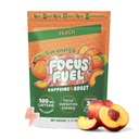 FocusFuel Energy Chews – Peach Flavor (15 serveringer) – 100 mg koffein + Alpha GPC + L-Theanine + B12, Magnesium – glatt fokus og energi – ingen krasj eller Jitters