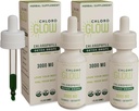 Kloroglow flytende klorofyll oksygen slippe 3000 mg metabolisme Supplement | Immun støtte | Naturlig detox |Altitude sykhetshjelp | Kropp Deodorizer 30ml (Pack of 2)