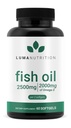 Luma Nutrition Omega 3 Fish Oil Supplement - Ekstra styrke 2500mg - 2000 mg EPA & DHA - Hjerne- og hjertehelse - 60 Softgels