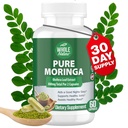 Moringa Capsules, 800 mg Økologisk Moringa Oleifera Forlater pulver Superfood Grønn ren Moringa piller er en vegansk, ikke-GMO energiøkning og holde sunn kosttilskudd