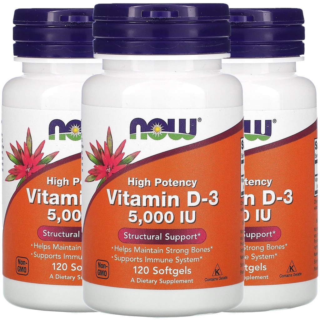 NU Vitamin D-3 5000 IU,120 Softgels