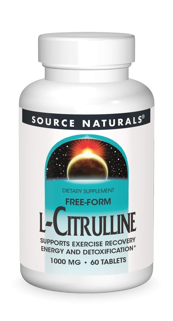 Kilde Naturals L-Citrulline - Støtter øvelsesgjenvinning, energi og avgiftning*, 1000 mg - 60 tabletter