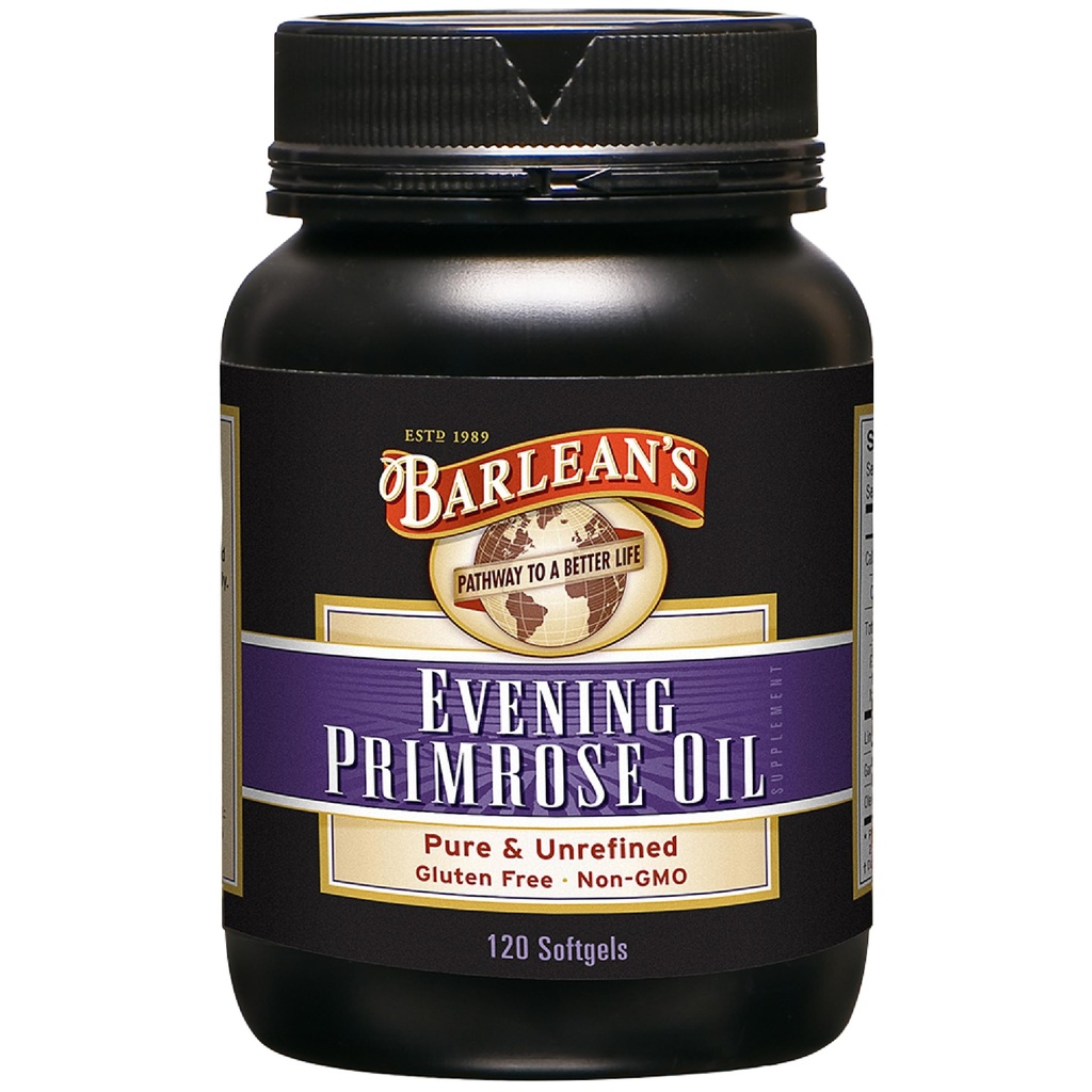 Barleans kveld Primrose oljekapsler, GLA Supplement for menn og kvinner, sunn hud, immun støtte og bein styrke 1300 mg Softgels, 120 greve