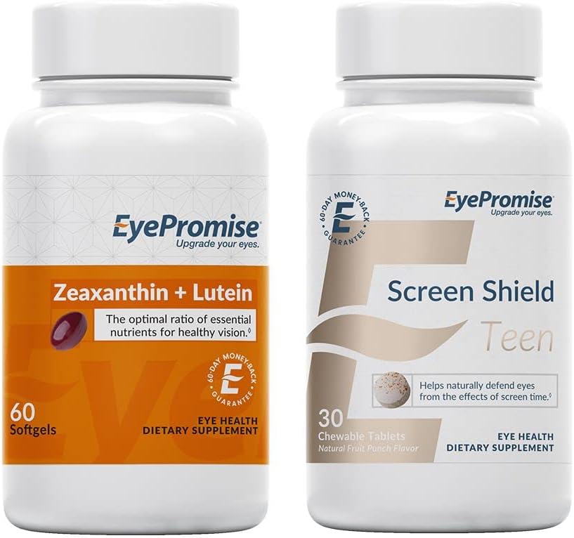 EyePromise Zeaxanthin + Lutein Øye Vitamin og skjerm Skjold Tenåring Chewable Eye Vitamin