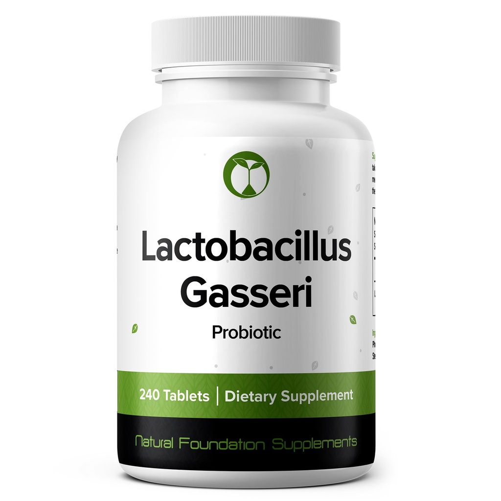 Lactobacillus Gasseri Probiotic Supplement 240 tabletter 3 milliarder CFU probiotika for menn og kvinner støtter intestinal Digestive & Gut Health (240, Lactobacillus Gasseri)