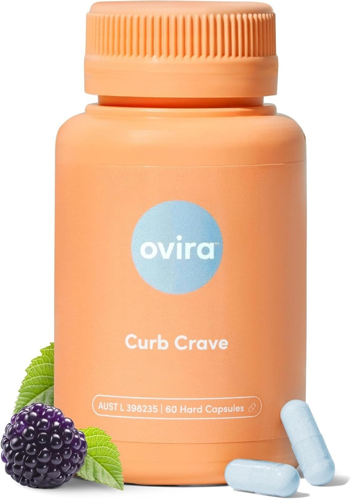 Ovira Curb cravings Supplements - Inneholder WackerOBLOCK, Energistøtte Kapsler, ernæringskosttilskudd for menn og kvinner, Chromium-100mg