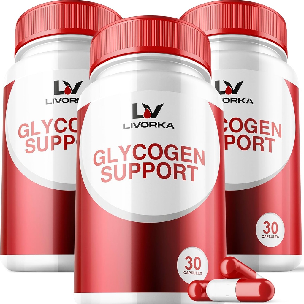 3 Pakke - Glycogen støtte, Glycogen kontroll avansert formel, Glycogen kapsler, Glycogen fikse med kraftige ingredienser, 30 kapsler per flaske i 90 dager