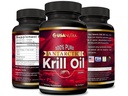 Antarctic Krill Olje Softgels 100% ren med Omega-3 EPA DHA Astaxanthin 1000mg per dag (2 Softgels). Laget i USA
