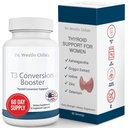Dr. Westin Childs - T3 Konvertering Booster - Thyroid støtte for kvinner med hypothyroidisme og hashimotos - Iodine, Ashwagandha, Guggul ekstrakt, Selenium & Zink Complex - 60 Serveringer