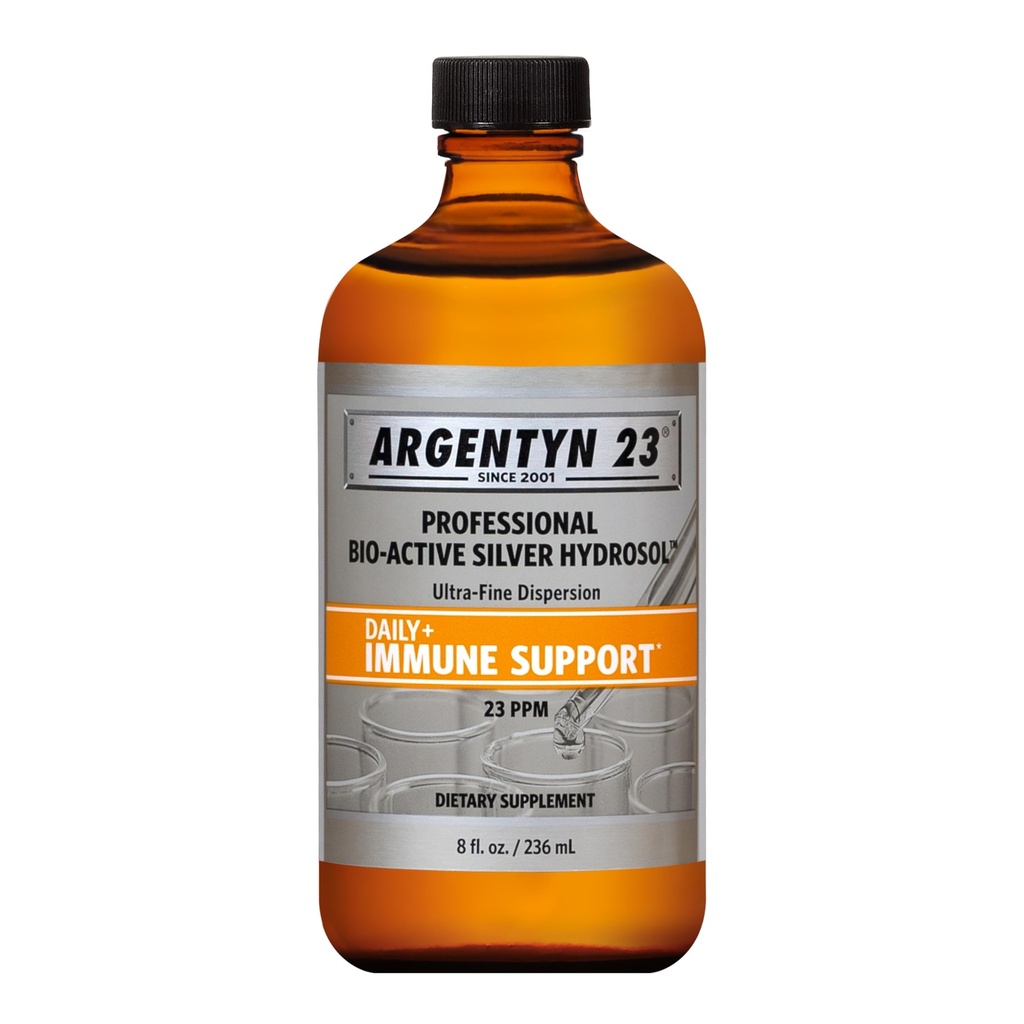 Argentyn 23 Professional Immune Support - kolloidalt sølv, Bio-Active Silver Hydrosol, 23 ppm, flytende Twist Top, 8 Fl Oz (236 ml)