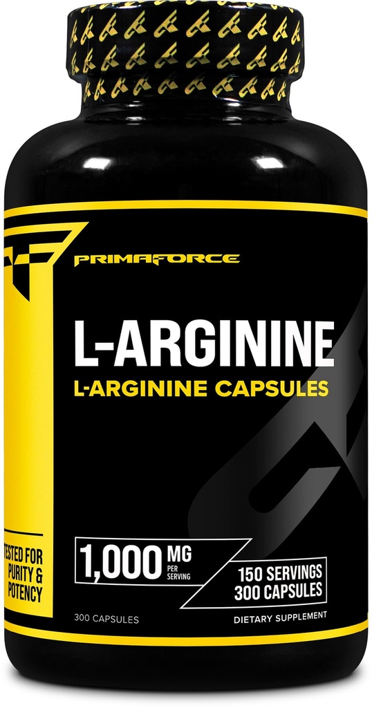 Primaforce L-Arginine (300 kapsler, 150 serveringer / 1000 mg L-Arginine Per Serving)