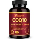 CoQ10 200mg Softgels med PQQ & Omega 3, Maksimal absorpsjon Coenzym Q10, kraftig antioksidant for hjerte og energi helse, 120 greve, 4 måneders forsyning, ikke-GMO