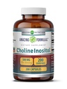 Amazing Formler Choline & Inositol Supplement | 500 Mg Per Serving | Kapsler | Ikke-GMO | Glutenfri | laget i USA (1 pakke, 200 greve)