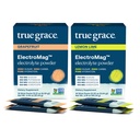 True Grace ElectroMag - Grapefrukt (16 Stick Packs) + Lemon Lime (16 Stick Packs) - Electrolyte pulver for rask hydrasjon - Null sukker og karbohydrater - ikke-GMO - 32 Total Services